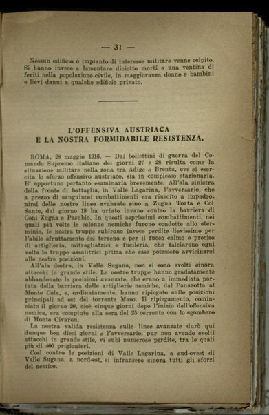 Il diario della nostra guerra : bollettini ufficiali dell'esercito e della marina